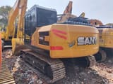 2021 Sany SY135C Pro crawler excavator, rear three-quarter view
