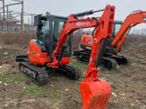 2023 Kubota U35 mini excavator, front three-quarter view