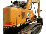 2021 Sany SY215C crawler excavator, rear three-quarter view
