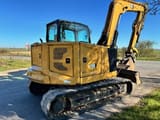2021 Caterpillar 308 mini excavator rear three-quarter view