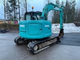 2014 Kobelco SK75SR-3E mini excavator, rear three-quarter view