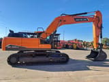 2025 Develon DX300LC-7M crawler excavator, side profile view