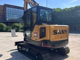 2025 Sany SY60C excavator, rear three-quarter view