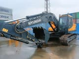 2026 Hyundai R215L crawler excavator, side profile view
