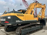 2021 Hyundai R335LC-9T crawler excavator, rear three-quarter view