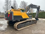 2011 Volvo EC250DL crawler excavator, rear three-quarter view