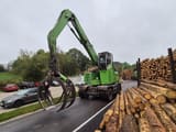 2022 Sennebogen 735M GED material handler, front three-quarter view