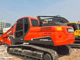 2023 Doosan DX225LC-9C crawler excavator, rear three-quarter view