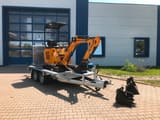 2026 Berger Kraus BK1500JS mini excavator on trailer