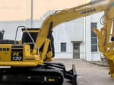 2023 Komatsu PC130 crawler excavator, side profile view