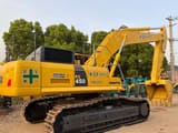 2020 Komatsu PC450-8 crawler excavator, rear three-quarter view