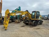 2010 Doosan DX160WR wheel excavator, side profile view