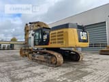 2019 Caterpillar 352F crawler excavator, rear three-quarter view