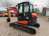 2022 Kubota U50-5 mini excavator, rear three-quarter view