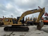 2018 Caterpillar 320 crawler excavator, side profile view