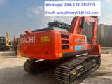 2023 Hitachi ZX200 crawler excavator rear three-quarter view