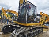 2020 Caterpillar 336D crawler excavator, side view of cab and tracks