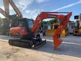 2021 Doosan DX60 mini excavator, side view