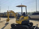 2023 Komatsu PC35 MR mini excavator, rear three-quarter view