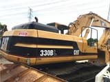 2009 Caterpillar 330BL crawler excavator, rear three-quarter view