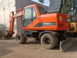2020 Doosan DH150W-7 wheel excavator, rear three-quarter view