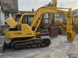 2024 Komatsu PC60 excavator, rear three-quarter view