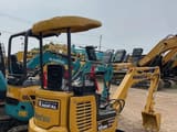 2020 Komatsu PC18MR mini excavator, rear three-quarter view