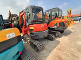 2024 Kubota U35-5 mini excavator, rear three-quarter view