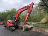 2019 Kubota KX080-4 crawler excavator, side view
