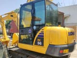 2020 Komatsu PC56 mini excavator, rear three-quarter view