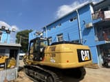2016 Caterpillar 330DL crawler excavator, rear three-quarter view