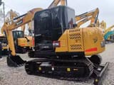 2024 Sany SY75C mini excavator, rear three-quarter view