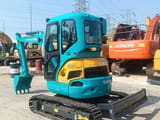 2022 Kubota U35 mini excavator, front three-quarter view