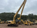 2018 Caterpillar 320CL long-reach crawler excavator, side view