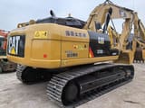 2024 Caterpillar 329D2 crawler excavator, rear three-quarter view