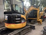 2016 Caterpillar 303CR mini excavator, rear three-quarter view
