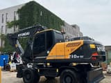 2023 Hyundai R210W-9T wheel excavator, rear three-quarter view