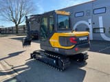 2017 Volvo EC55D mini excavator, rear three-quarter view
