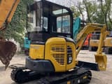 2023 Komatsu PC35MR mini excavator, rear three-quarter view