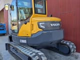 2020 Volvo ECR88D mini excavator, rear three-quarter view