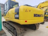 2015 Komatsu PC200-7 crawler excavator rear three-quarter view