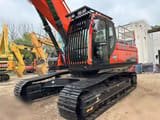 2020 Doosan DX340LC crawler excavator, front three-quarter view