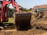 JCB 8035ZTS mini excavator bucket view