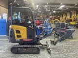 2018 Volvo EC18D mini excavator, side view