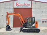 2020 Hitachi ZX85USB-6 mini excavator side view