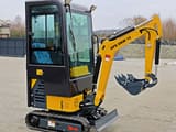 APS OKW12 mini excavator, side view