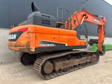 2017 Doosan DX300LC-5 crawler excavator, rear three-quarter view