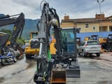 2021 Volvo EC60E mini excavator, front view