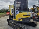 2021 Yanmar ViO55 mini excavator, rear three-quarter view