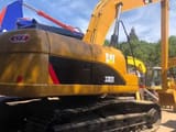 2020 Caterpillar 330D crawler excavator, rear three-quarter view